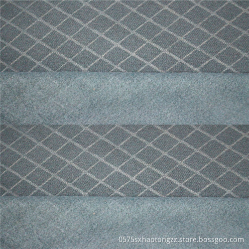 Two-Tone Embossed Double-sided Brushed Checked Fleece Fabric